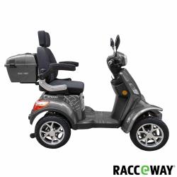 RACCEWAY Elektrický štvorkolový vozík Strada Electric Scooter sivý lesk + zľava 1500,- na príslušenstvo