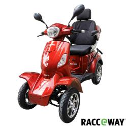 RACCEWAY Elektrický štvorkolový vozík Strada Electric Scooter vínový lesk + zľava 1500,- na príslušenstvo