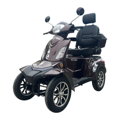 RACCEWAY Strada Lux kávová elektrický čtyřkolový vozík