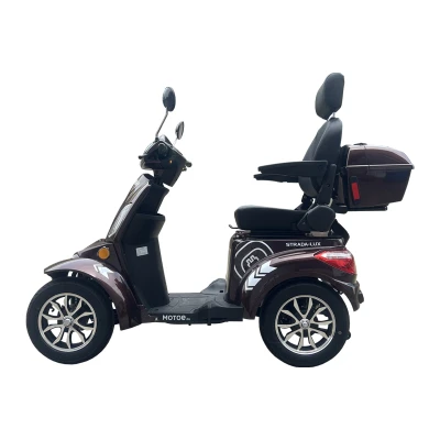 RACCEWAY Strada Lux kávová elektrický čtyřkolový vozík