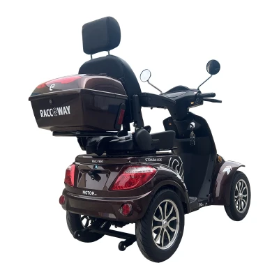 RACCEWAY Strada Lux kávová elektrický čtyřkolový vozík