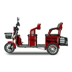 RACCEWAY Elektrický dvojmiestny vozík E-bus červený + zľava 1500,- na príslušenstvo