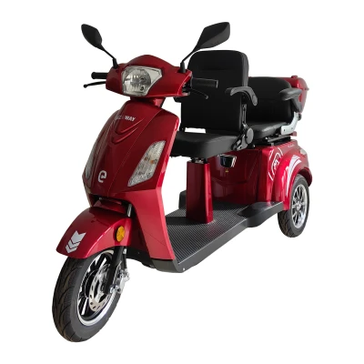 RACCEWAY VIA LUX Duo červený dvoumístný elektrický tříkolový vozík