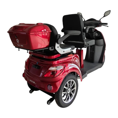 RACCEWAY VIA LUX Duo červený dvoumístný elektrický tříkolový vozík