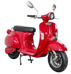 RACCEWAY Elektroskúter Century E-retro červený-lesklý + zľava 1500,- na príslušenstvo