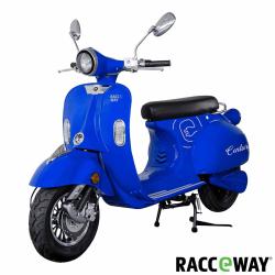 RACCEWAY Elektroskútr Century E-retro modrý lesklý + sleva 1500,- na příslušenství RACCEWAY Elektroskútr Century E-retro modrý lesklý + sleva 1500,- na příslušenství