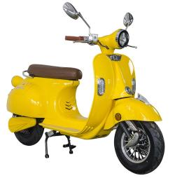 RACCEWAY Elektroskútr Century E-retro žlutý-lesklý + sleva 1500,- na příslušenství