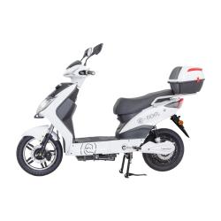 RACCEWAY Elektroskútr E-fichtl bílý-lesklý s baterií 12Ah + sleva 1500,- na příslušenství