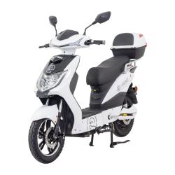 RACCEWAY Elektroskútr E-fichtl bílý-lesklý s baterií 20Ah + sleva 1000,- na příslušenství