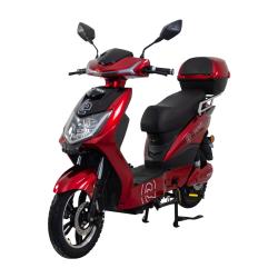RACCEWAY Elektroskútr E-fichtl červený-lesklý s baterií 20Ah + sleva 1000,- na příslušenství
