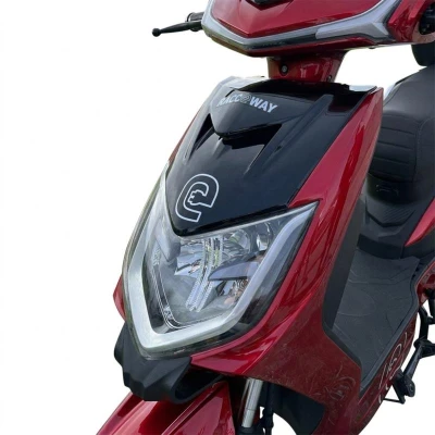 RACCEWAY Elektroskútr E-fichtl červený-lesklý s baterií 20Ah + sleva 1500,- na příslušenství