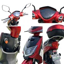 RACCEWAY Elektroskúter E-fichtl červený-lesklý s batériou 20Ah + zľava 1500,- na príslušenstvo