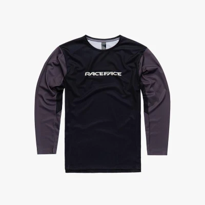 Race Face Indy Charcoal pánský cyklistický dres dlouhý rukáv