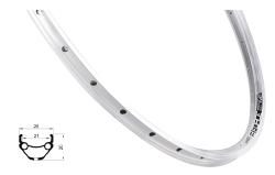 Force Ráfek PRIME 622x21, 32děr, stříbrný