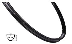 REMERX Ráfek E-ROCKY 622x25 28děr, černý