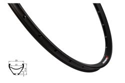 REMERX Ráfek WER 523, 622x23, 28d, černý