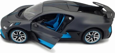 Rastar Bugatti Divo 1:14 šedo-tyrkysové LED RTR 2,4GHz RC auto