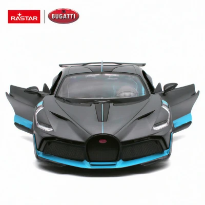 Rastar Bugatti Divo 1:14 šedo-tyrkysové LED RTR 2,4GHz RC auto