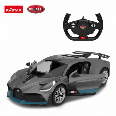 Rastar Bugatti Divo 1:14 šedo-tyrkysové LED RTR 2,4GHz RC auto