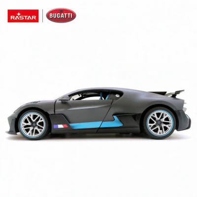 Rastar Bugatti Divo 1:14 šedo-tyrkysové LED RTR 2,4GHz RC auto