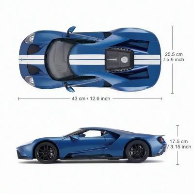 Rastar Ford GT 1:14 modré RC auto