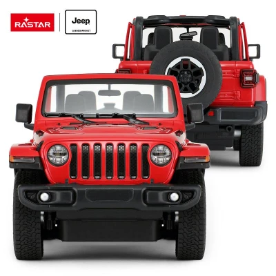 Rastar RC auto Jeep Wrangler Rubicon 1:14 červená