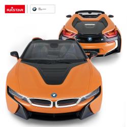 Rastar BMW i8 1:12, licence, LED, metalický lak, oranžové