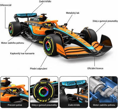 Rastar McLaren MCL36 1:12 RC formule