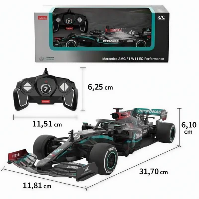 Rastar Mercedes AMG F1 W11 EQ Petronas 1:18 2,4 GHz RC formule