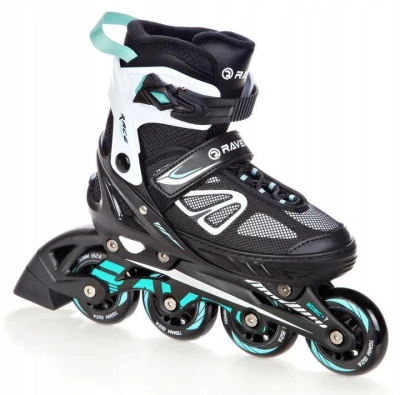 Raven Advance black/mint dětské brusle 2v1 POUZE EU 35-39, pánský (hokejový) (VÝPRODEJ)