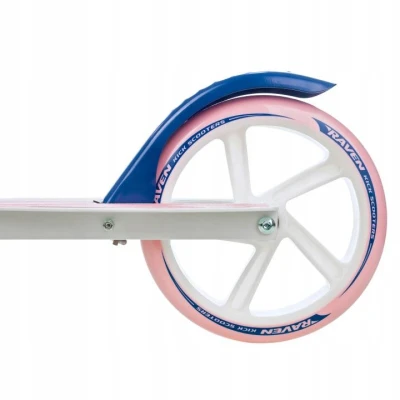 Raven Anabel 200mm navy/pink dětská koloběžka s ruční brzdou