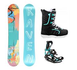 Raven Anna snowboard + Raven Fastec FT360 black/mint vázání + Raven Diva black/mint boty Raven Anna snowboard + Raven Fastec FT360 black/mint vázání + Raven Diva black/mint boty