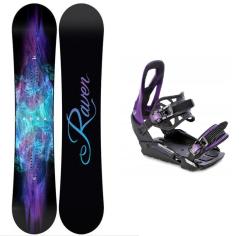 Raven Aura dámský snowboard + Raven S230 Black/violet vázání Raven Aura dámský snowboard + Raven S230 Black/violet vázání