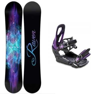 Raven Aura dámský snowboard + Raven S230 Black/violet vázání Raven Aura dámský snowboard + Raven S230 Black/violet vázání