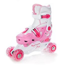Raven Balloon růžové 4v1 dětské kolečkové brusle POUZE EU 29-32 (VÝPRODEJ)