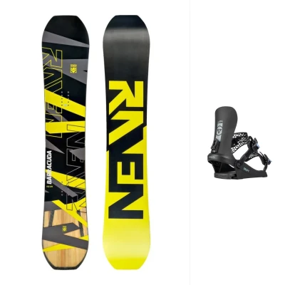Raven Barracuda Carbon Lime pánský snowboard + Gravity Drift black 26/27 vázání