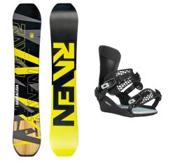 Raven Barracuda Carbon Lime pánský snowboard + Gravity Drift black/sage vázání Raven Barracuda Carbon Lime pánský snowboard + Gravity Drift black/sage vázání