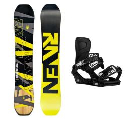 Raven Barracuda Carbon Lime pánsky snowboard + Gravity Indy black pánske snb viazanie