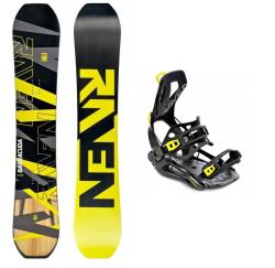 Raven Barracuda Carbon Lime snowboard + Raven FT360 black/lime viazanie