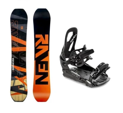Raven Barracuda Carbon Orange snowboard + Raven S230 Black vázání + sleva 300,- na příslušenství Raven Barracuda Carbon Orange snowboard + Raven S230 Black vázání + sleva 300,- na příslušenství