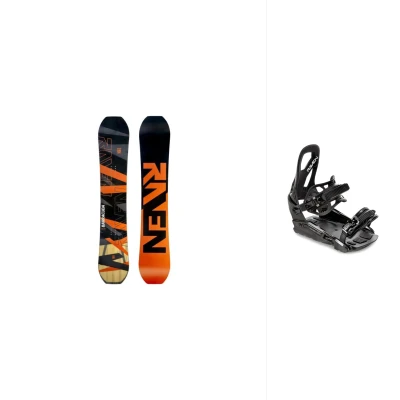 Raven Barracuda Carbon Orange snowboard + Raven S230 Black vázání