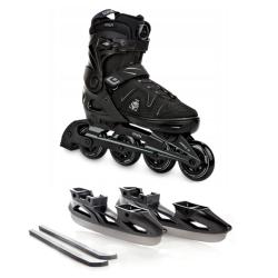 Raven Pulse PRO black FitGo 2v1 kolečkové brusle Raven Pulse PRO black FitGo 2v1 kolečkové brusle