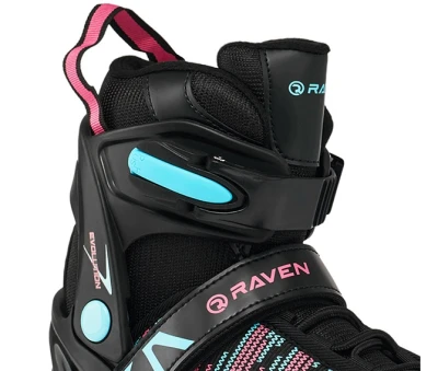 Raven Cande Black/Blue/Pink brusle dětské brusle 2v1
