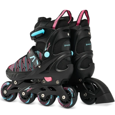 Raven Cande Black/Blue/Pink dětské inline brusle