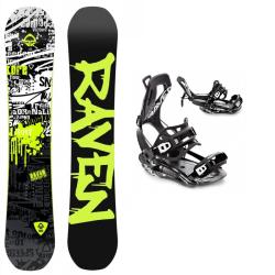 Raven Core Black snowboard + Raven FT360 black viazanie