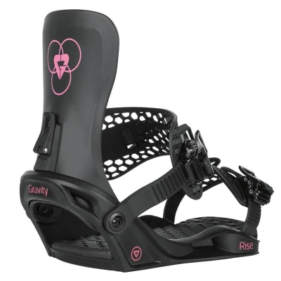 Raven Dahlia Carbon Mint/Pink dámský snowboard + Gravity Rise black snb vázání