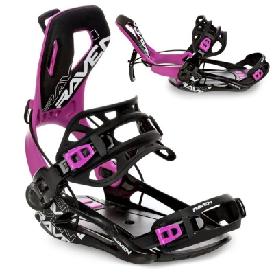 Raven Dahlia Carbon Mint/Pink dámský snowboard + Raven FT360 black/fuchsia vázání + Gravity Aura Atop black obuv