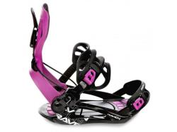 Raven Dahlia Carbon Mint/Pink dámský snowboard + Raven FT360 black/fuchsia vázání + Gravity Aura Atop black obuv