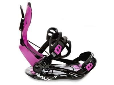 Raven Dahlia Carbon Mint/Pink dámský snowboard + Raven FT360 black/fuchsia vázání + Gravity Aura Atop black obuv