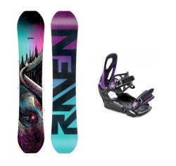 Raven Dahlia Carbon Mint/Pink dámsky snowboard + Raven S230 Black/violet viazanie Raven Dahlia Carbon Mint/Pink dámsky snowboard + Raven S230 Black/violet viazanie